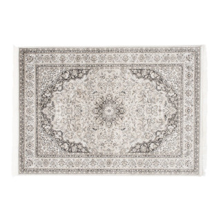 Vintage koberec v striebornej farbe