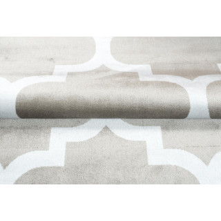 Krémový moderný koberec so vzorom