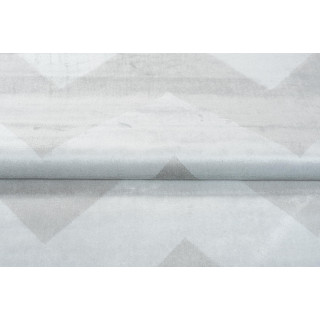 Strieborný koberec s jednoduchým vzorom