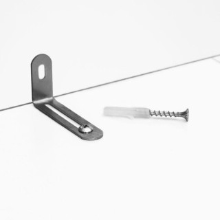 Moderný biely regál  so 4 policami