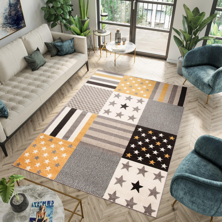 Detský koberec s hviezdičkami