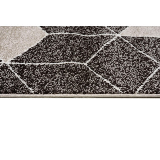 Sivo - béžový moderný koberec so vzorom