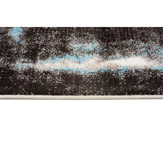 Koberec s moderným modrým vzorom