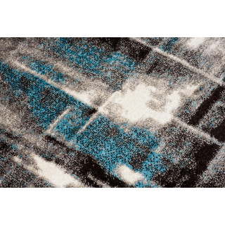 Koberec s moderným modrým vzorom