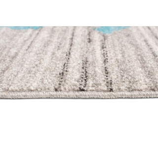 Koberec s bielo - modrým vzorom