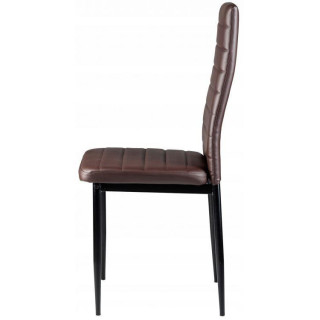 Sada 4 jedálenských stoličiek v hnedej farbe