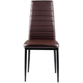 Sada 4 jedálenských stoličiek v hnedej farbe