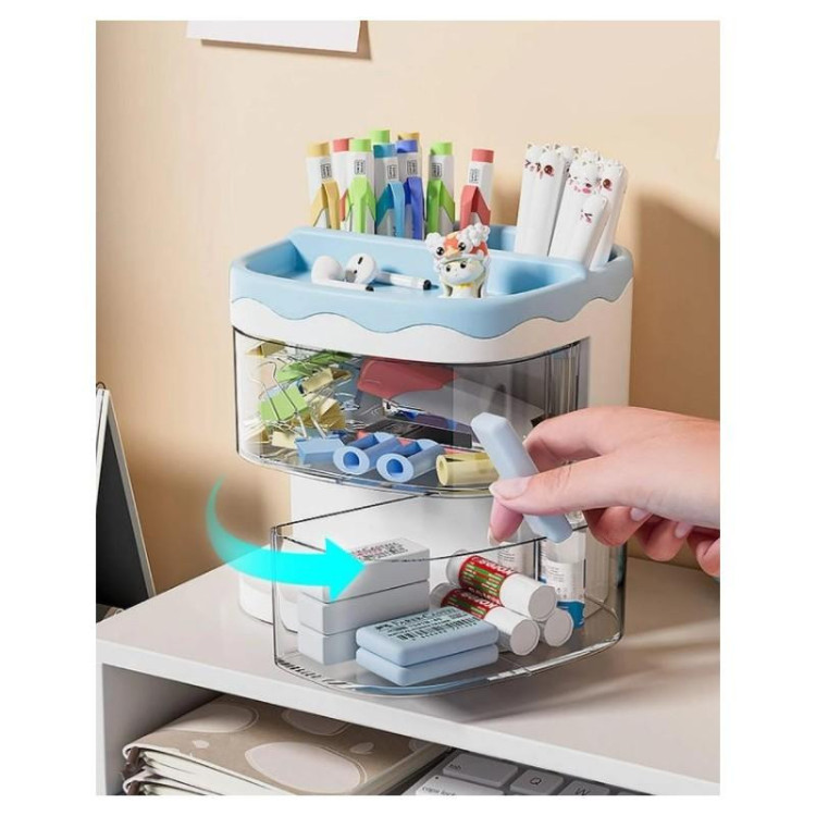 Organizér na kozmetiku so zásuvkami