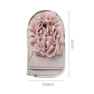 Obojstranná špongiová kefa v ružovej farbe