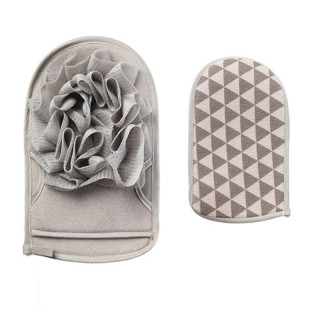 Obojstranná špongiová kefa krémovej farby