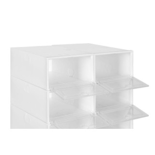 Modulárny skriňový botník v bielej farbe