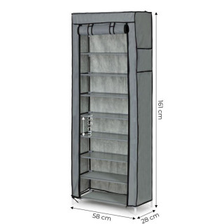 Textilná šatníková skriňa na obuv