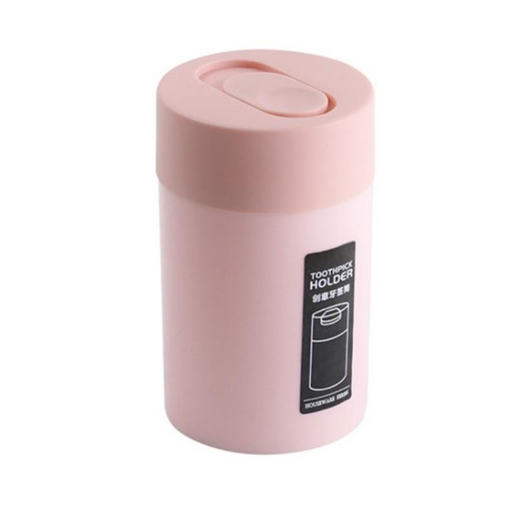 Ružová uzamykateľná nádoba na špáradlá