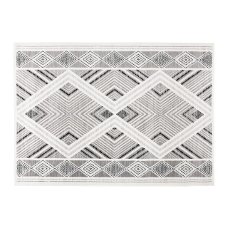 Krem siva preproga z vzorcem