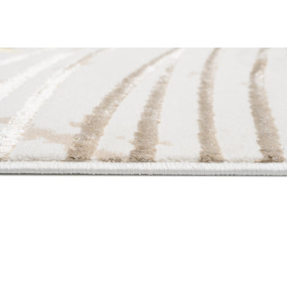 Kremna preproga z listi