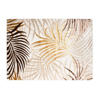 Krem preproga z zlatim motivom