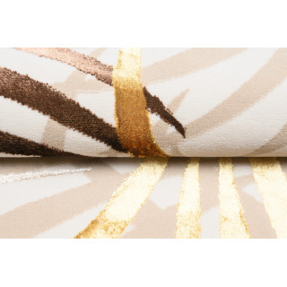 Krem preproga z zlatim motivom