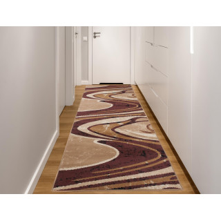 Preproga v rjavi barvi z vzorcem