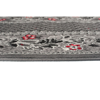 Siva preproga s cvetličnim vzorcem