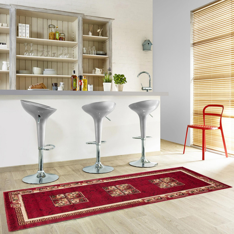 Moderna rdeča preproga z vzorcem