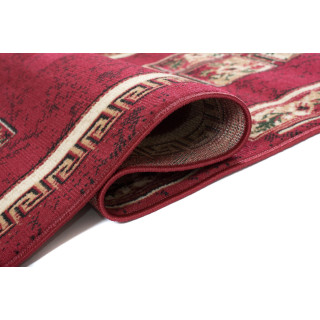 Moderna rdeča preproga z vzorcem