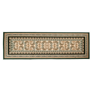 Moderný koberec zelenej farby