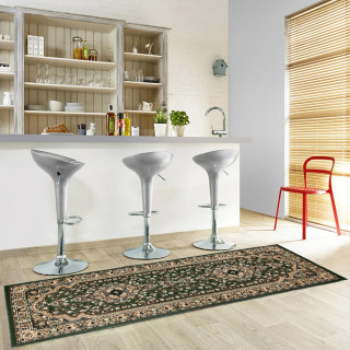 Zelený vintage koberec