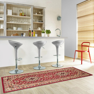 Červený koberec v štýle vintage