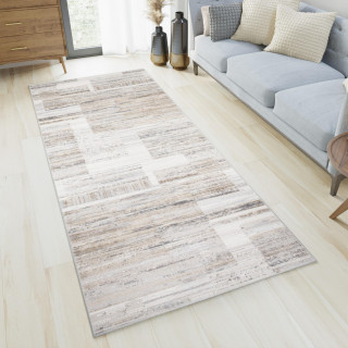 Moderný metrážny koberec v jemných farbách