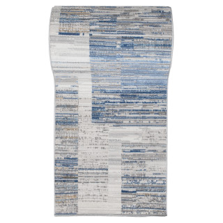 Modrý metrážny koberec