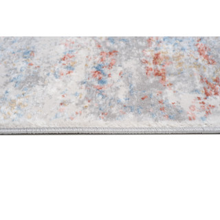 Bielo-oranžový metrážny koberec