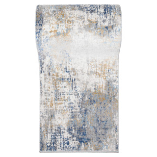 Modro-biely metrážny koberec