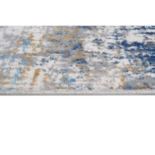 Modro-biely metrážny koberec