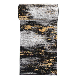 Moderný metrážny čierny koberec