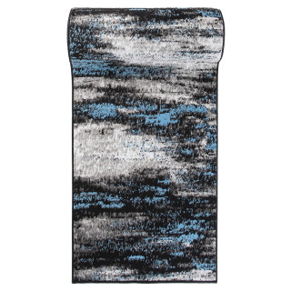 Čierno-modrý metrážny koberec