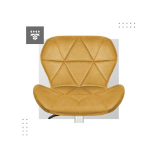 Velúrové žlté kreslo Mark Adler FUTURE 3.0 MUSTARD YELLOW