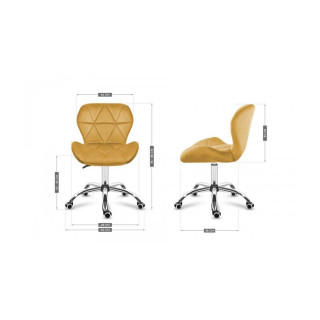 Velúrové žlté kreslo Mark Adler FUTURE 3.0 MUSTARD YELLOW