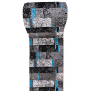 Moderný metrážny koberec sivej farby