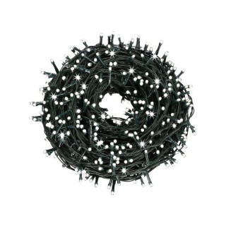 Vianočné LED svetielka v studenej bielej farbe - 15 m