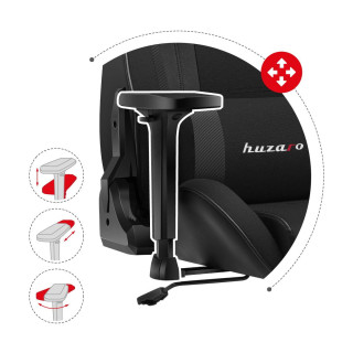 Čierne herné kreslo Huzaro FORCE 7.6 Black