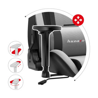 Sivé herné kreslo Huzaro FORCE 7.6 Grey