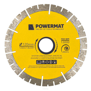 Segmentirana diamantna plošča 120 mm PM-TDG-120M