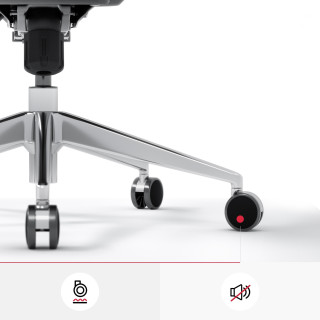 Kancelárske kreslo Diablo V-BASIC čierno-oranžovej farby