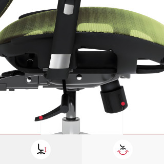 Čierno-zelené kancelárske kreslo Diablo V-BASIC