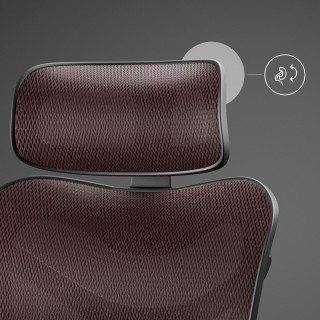 Ergonomické čierno-bordové kreslo Diablo V-COMMANDER