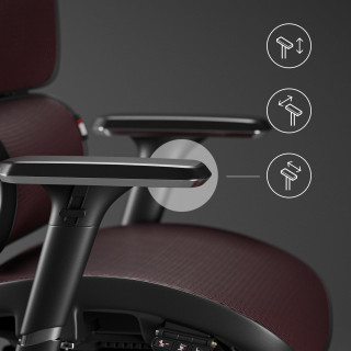 Ergonomické čierno-bordové kreslo Diablo V-COMMANDER