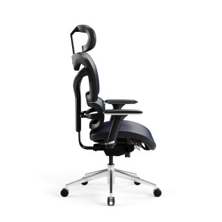 Čierno-modré ergonomické kreslo Diablo V-COMMANDER