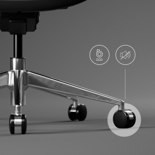 Čierno-modré ergonomické kreslo Diablo V-COMMANDER