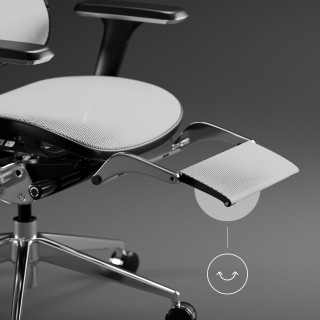 Ergonomické čierno-biele kreslo Diablo V-MASTER