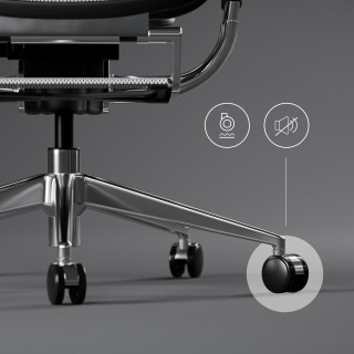 Ergonomické čierno-biele kreslo Diablo V-MASTER